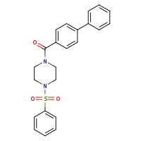 1-(benzenesulfonyl)-4-{[1,1'-biphenyl]-4-carbonyl}piperazine