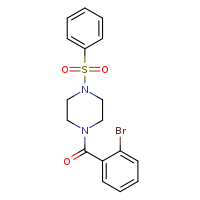 1-(benzenesulfonyl)-4-(2-bromobenzoyl)piperazine