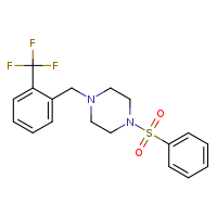 1-(benzenesulfonyl)-4-{[2-(trifluoromethyl)phenyl]methyl}piperazine