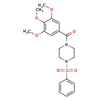 1-(benzenesulfonyl)-4-(3,4,5-trimethoxybenzoyl)piperazine