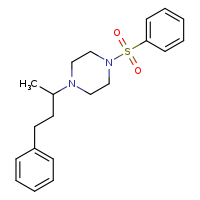 1-(benzenesulfonyl)-4-(4-phenylbutan-2-yl)piperazine
