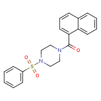 1-(benzenesulfonyl)-4-(naphthalene-1-carbonyl)piperazine