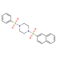 1-(benzenesulfonyl)-4-(naphthalene-2-sulfonyl)piperazine