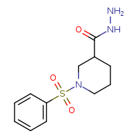 1-(benzenesulfonyl)piperidine-3-carbohydrazide