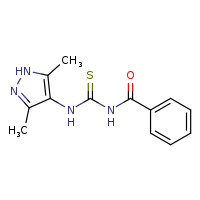 1-benzoyl-3-(3,5-dimethyl-1H-pyrazol-4-yl)thiourea