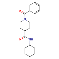 1-benzoyl-N-cyclohexylpiperidine-4-carboxamide