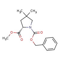 1-benzyl 2-methyl (2S)-4,4-dimethylpyrrolidine-1,2-dicarboxylate