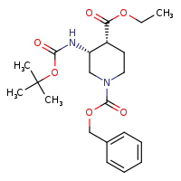 1-benzyl 4-ethyl (3R,4R)-3-[(tert-butoxycarbonyl)amino]piperidine-1,4-dicarboxylate
