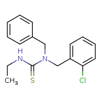 1-benzyl-1-[(2-chlorophenyl)methyl]-3-ethylthiourea