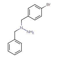 1-benzyl-1-[(4-bromophenyl)methyl]hydrazine