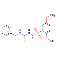 1-benzyl-3-(2,5-dimethoxybenzenesulfonamido)thiourea