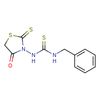 1-benzyl-3-(4-oxo-2-sulfanylidene-1,3-thiazolidin-3-yl)thiourea