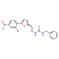 1-benzyl-3-[(E)-{[5-(2-bromo-4-nitrophenyl)furan-2-yl]methylidene}amino]thiourea