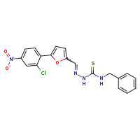 1-benzyl-3-[(E)-{[5-(2-chloro-4-nitrophenyl)furan-2-yl]methylidene}amino]thiourea