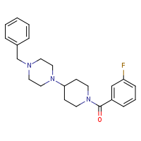 1-benzyl-4-[1-(3-fluorobenzoyl)piperidin-4-yl]piperazine