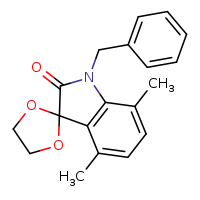 1'-benzyl-4',7'-dimethylspiro[1,3-dioxolane-2,3'-indol]-2'-one