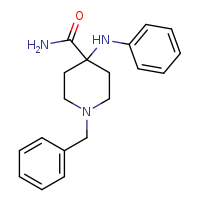 1-benzyl-4-(phenylamino)piperidine-4-carboxamide