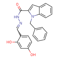 1-benzyl-N'-[(Z)-(2,4-dihydroxyphenyl)methylidene]indole-2-carbohydrazide