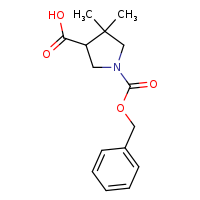 1-[(benzyloxy)carbonyl]-4,4-dimethylpyrrolidine-3-carboxylic acid