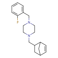 1-{bicyclo[2.2.1]hept-5-en-2-ylmethyl}-4-[(2-fluorophenyl)methyl]piperazine