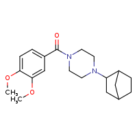 1-{bicyclo[2.2.1]heptan-2-yl}-4-(3,4-dimethoxybenzoyl)piperazine
