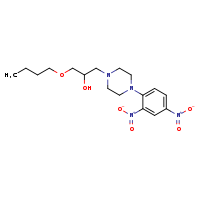 1-butoxy-3-[4-(2,4-dinitrophenyl)piperazin-1-yl]propan-2-ol