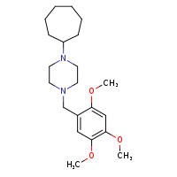 1-cycloheptyl-4-[(2,4,5-trimethoxyphenyl)methyl]piperazine