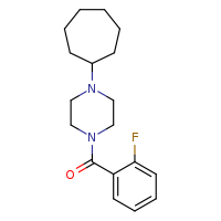 1-cycloheptyl-4-(2-fluorobenzoyl)piperazine