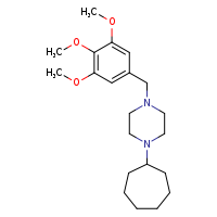 1-cycloheptyl-4-[(3,4,5-trimethoxyphenyl)methyl]piperazine