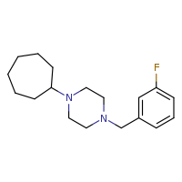 1-cycloheptyl-4-[(3-fluorophenyl)methyl]piperazine