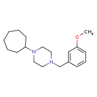 1-cycloheptyl-4-[(3-methoxyphenyl)methyl]piperazine