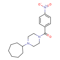 1-cycloheptyl-4-(4-nitrobenzoyl)piperazine