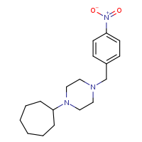 1-cycloheptyl-4-[(4-nitrophenyl)methyl]piperazine