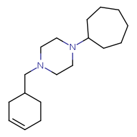 1-cycloheptyl-4-(cyclohex-3-en-1-ylmethyl)piperazine