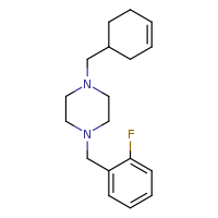 1-(cyclohex-3-en-1-ylmethyl)-4-[(2-fluorophenyl)methyl]piperazine
