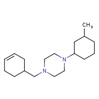 1-(cyclohex-3-en-1-ylmethyl)-4-(3-methylcyclohexyl)piperazine