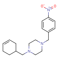 1-(cyclohex-3-en-1-ylmethyl)-4-[(4-nitrophenyl)methyl]piperazine