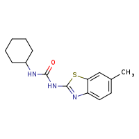 1-cyclohexyl-3-(6-methyl-1,3-benzothiazol-2-yl)urea