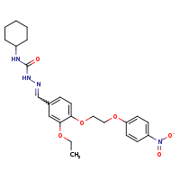 1-cyclohexyl-3-[(E)-({3-ethoxy-4-[2-(4-nitrophenoxy)ethoxy]phenyl}methylidene)amino]urea