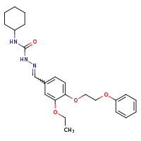 1-cyclohexyl-3-[(E)-{[3-ethoxy-4-(2-phenoxyethoxy)phenyl]methylidene}amino]urea