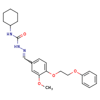 1-cyclohexyl-3-[(E)-{[3-methoxy-4-(2-phenoxyethoxy)phenyl]methylidene}amino]urea