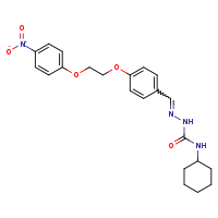 1-cyclohexyl-3-[(E)-({4-[2-(4-nitrophenoxy)ethoxy]phenyl}methylidene)amino]urea