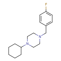 1-cyclohexyl-4-[(4-fluorophenyl)methyl]piperazine