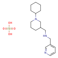 [(1-cyclohexylpiperidin-3-yl)methyl](pyridin-3-ylmethyl)amine; sulfuric acid