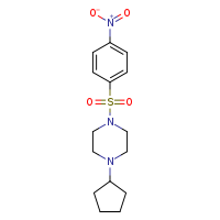 1-cyclopentyl-4-(4-nitrobenzenesulfonyl)piperazine