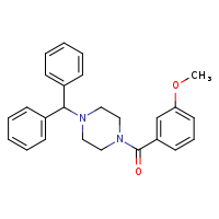 1-(diphenylmethyl)-4-(3-methoxybenzoyl)piperazine
