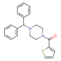 1-(diphenylmethyl)-4-(thiophene-2-carbonyl)piperazine