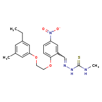 1-[(E)-({2-[2-(3-ethyl-5-methylphenoxy)ethoxy]-5-nitrophenyl}methylidene)amino]-3-methylthiourea