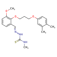 1-[(E)-({2-[3-(3,4-dimethylphenoxy)propoxy]-3-methoxyphenyl}methylidene)amino]-3-methylthiourea