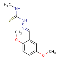 1-[(E)-[(2,5-dimethoxyphenyl)methylidene]amino]-3-methylthiourea
